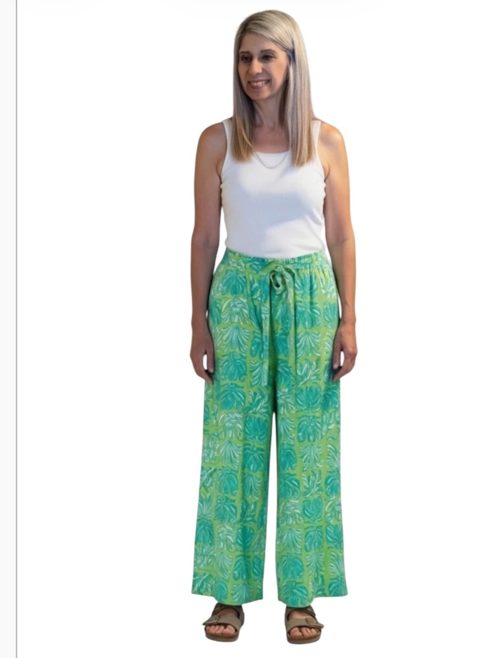 Lilly Pulitzer Trista Silk Cargo Wide Leg Pant Size XS